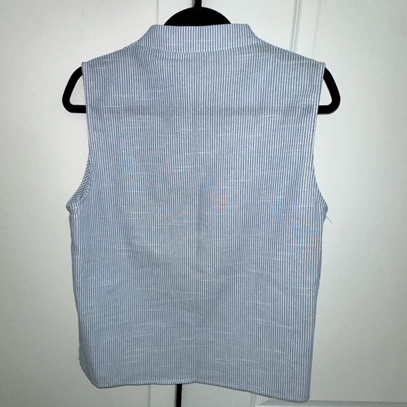 🤍 Rafferiza Sleeveless Striped Linen Top | Women’s L (8/10) | NWOT - Picture 4 of 4